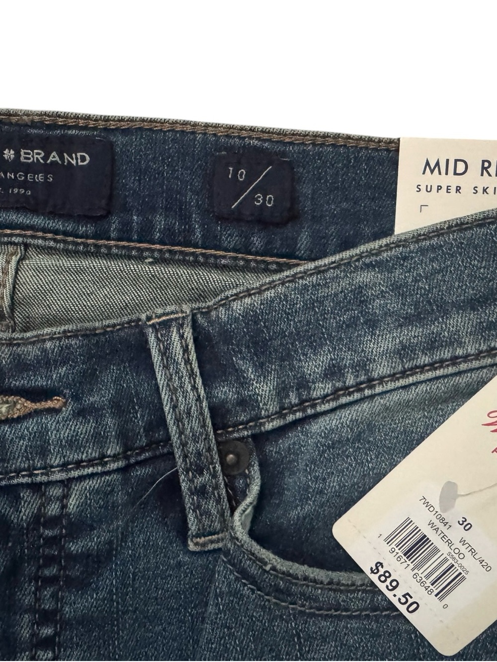 NWT Lucky brand Ava Mid Rise Super Skinny Jeans - Blue